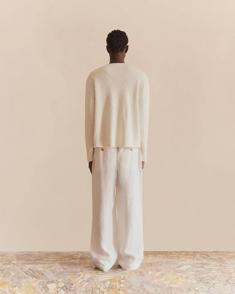 Wide Leg Linen Trousers - Image 8
