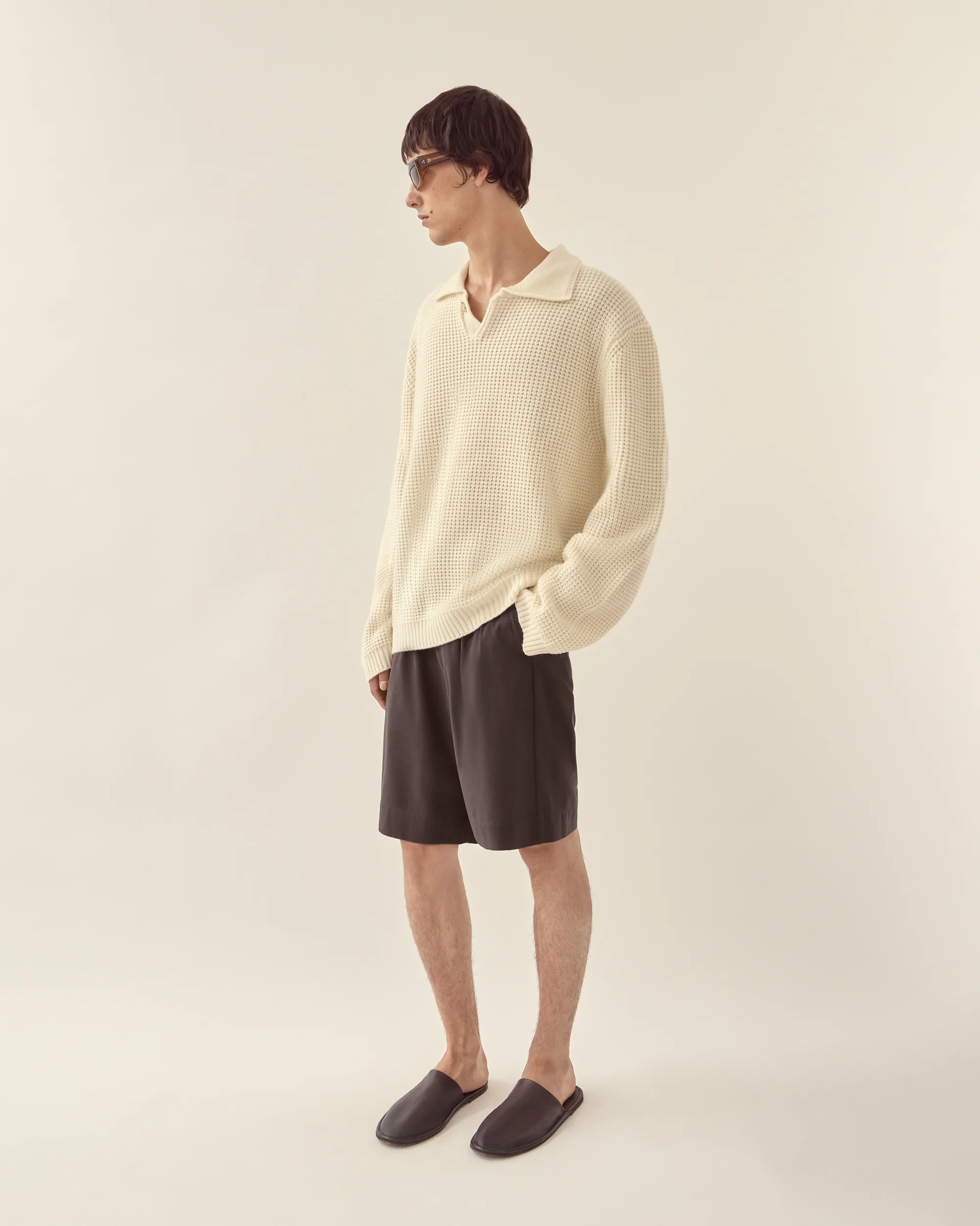Wool Cashmere Collared Sweater - Image 5