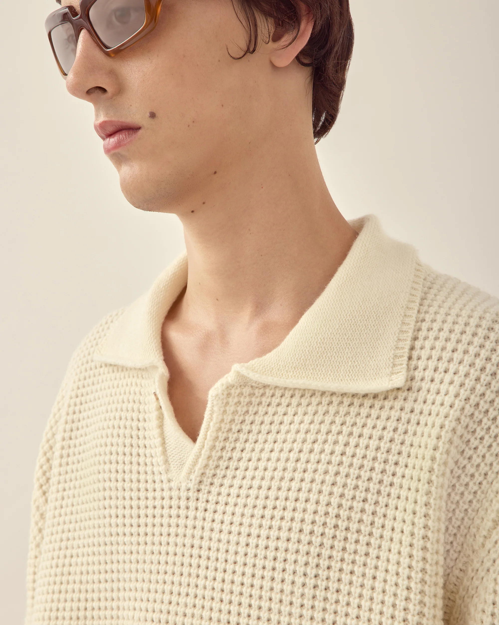 Wool Cashmere Collared Sweater - Image 6
