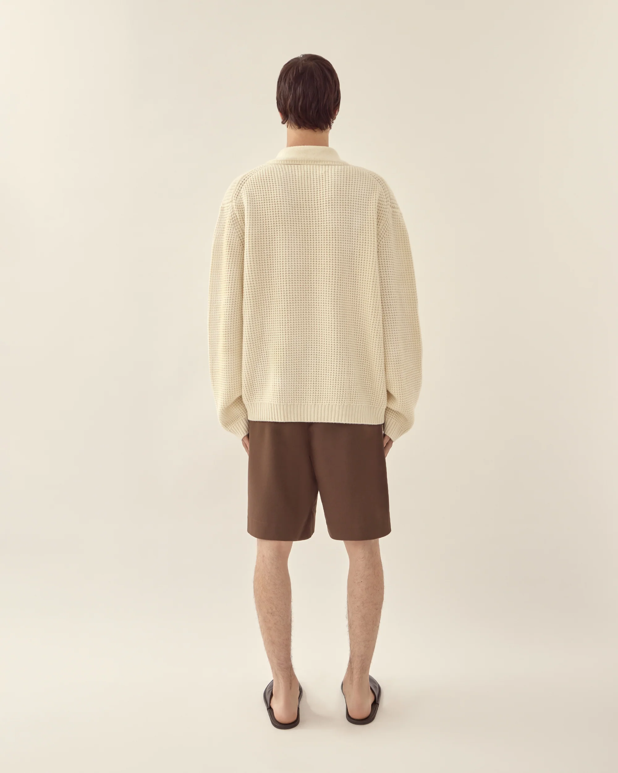 Wool Cashmere Collared Sweater - Image 7