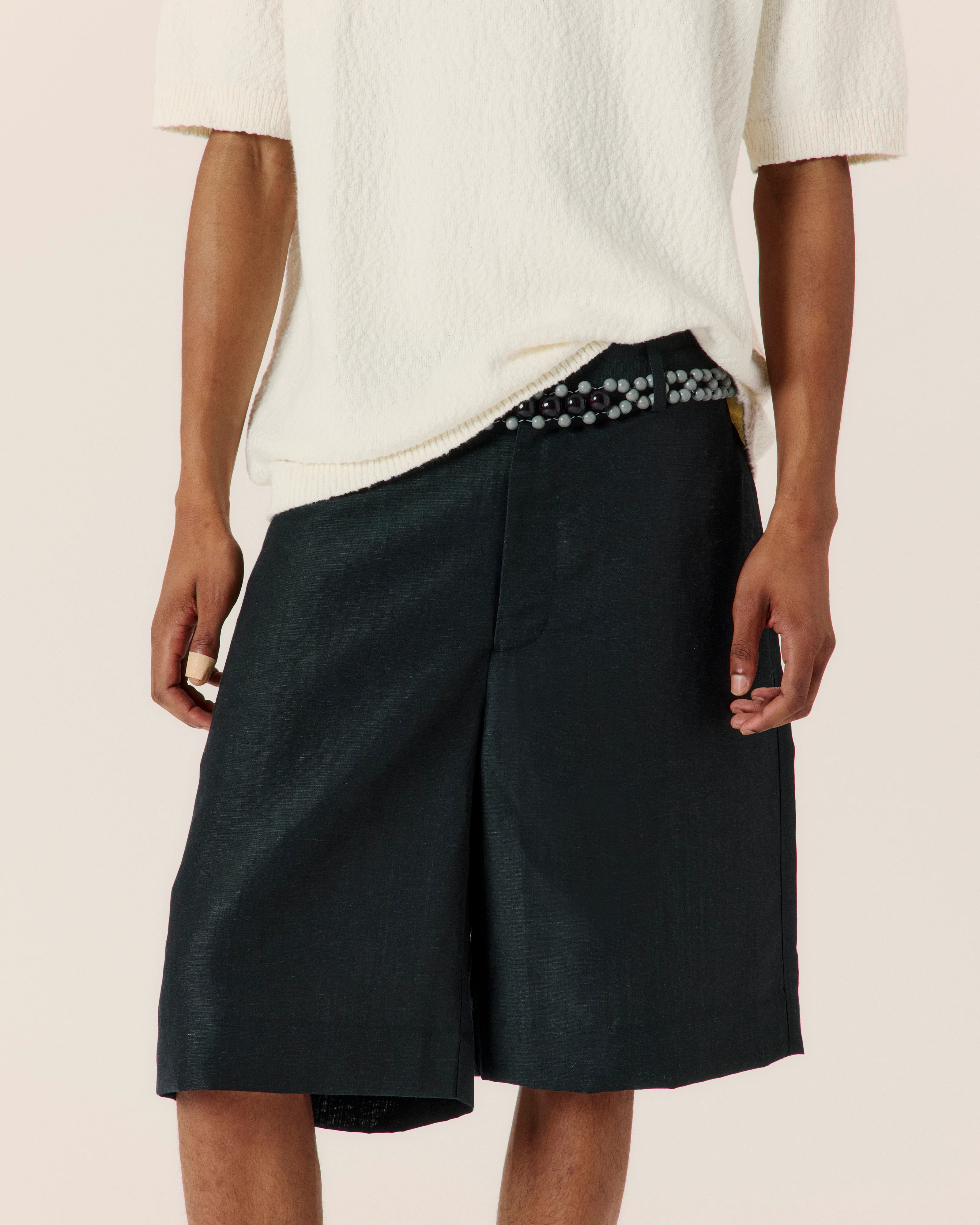 Wool Linen Tailored Short - Image 3