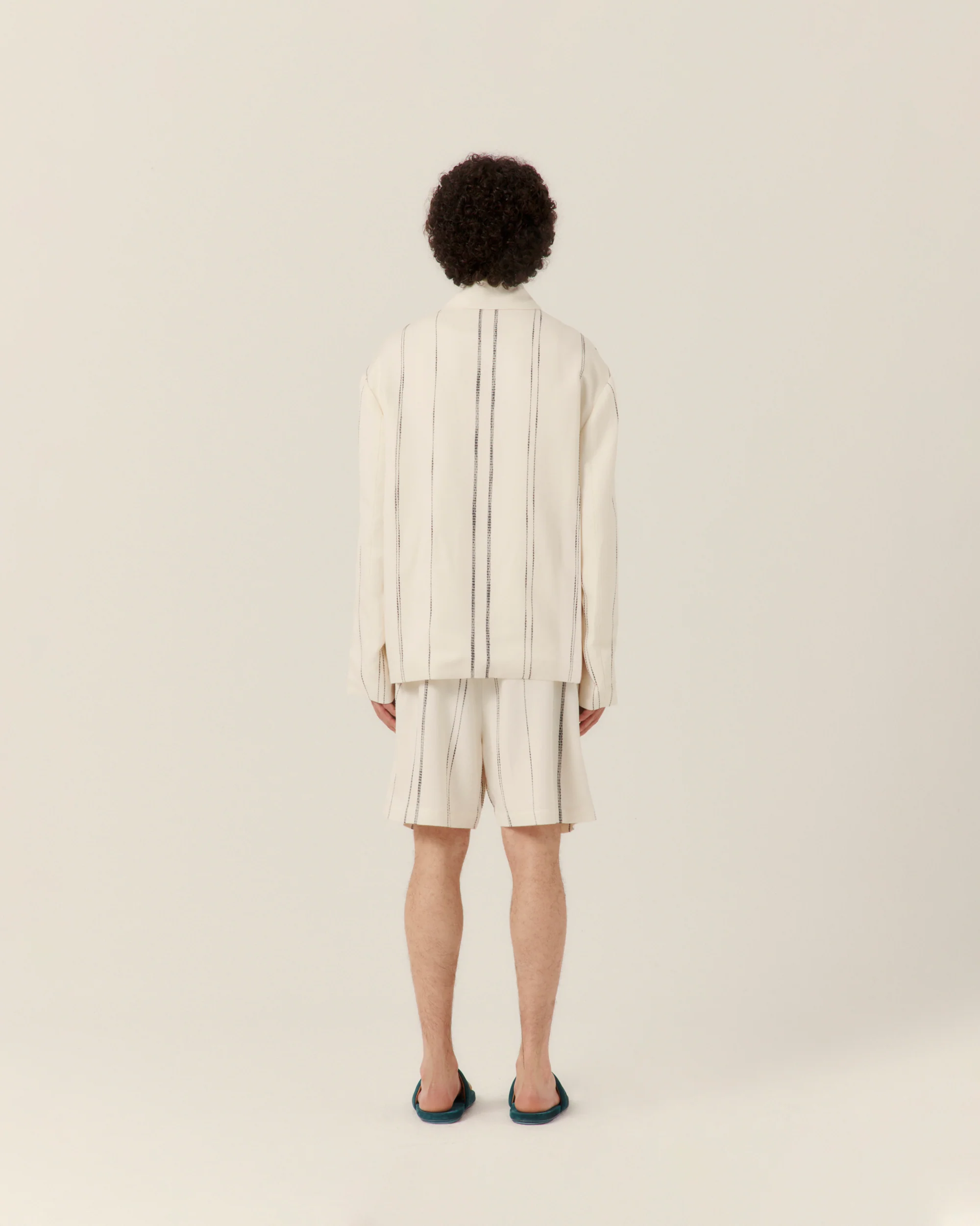 Woven Stripe Resort Jacket - Image 5